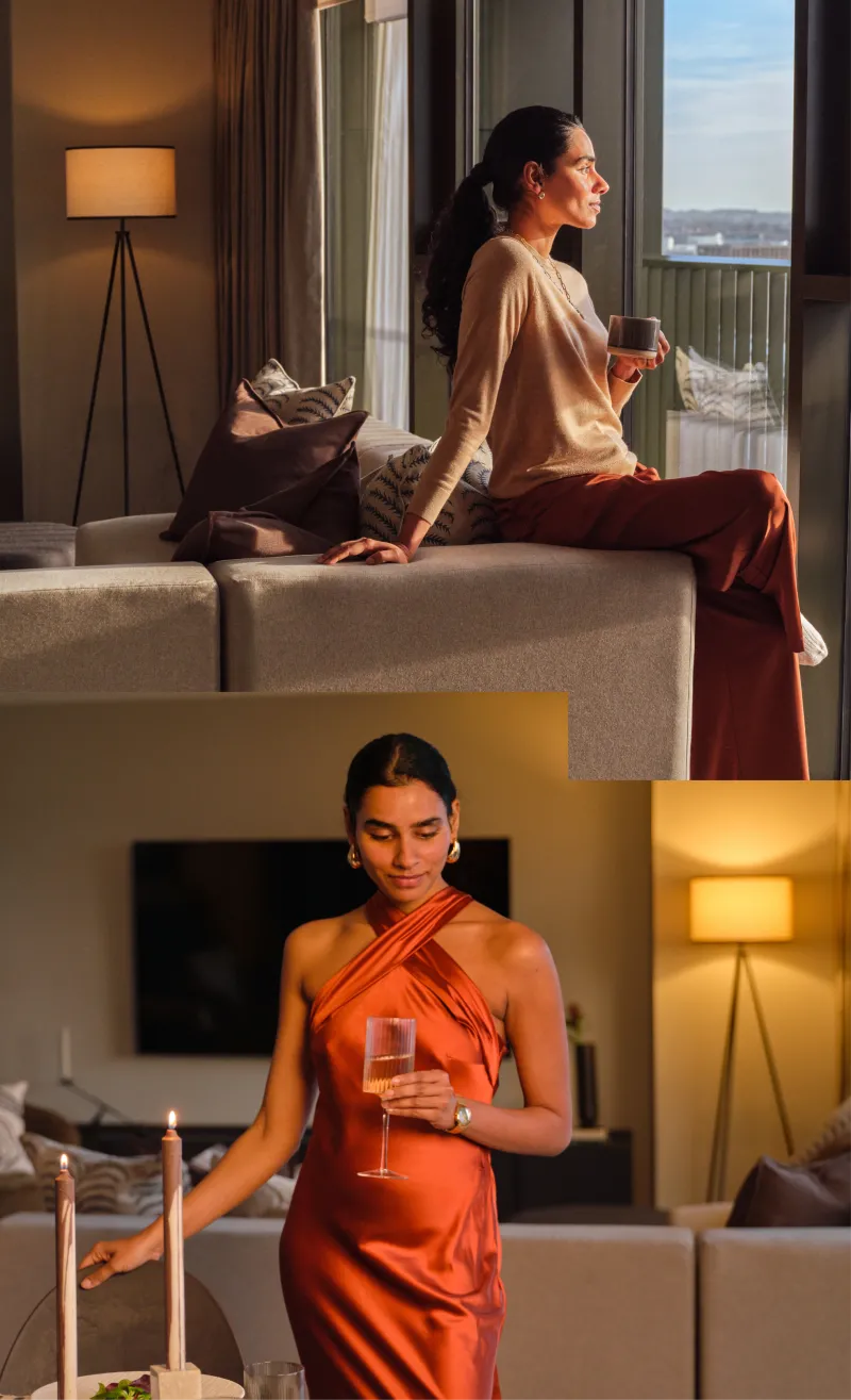 Tura Leeds, penthouse apartments. City views elevated specification furnishings.