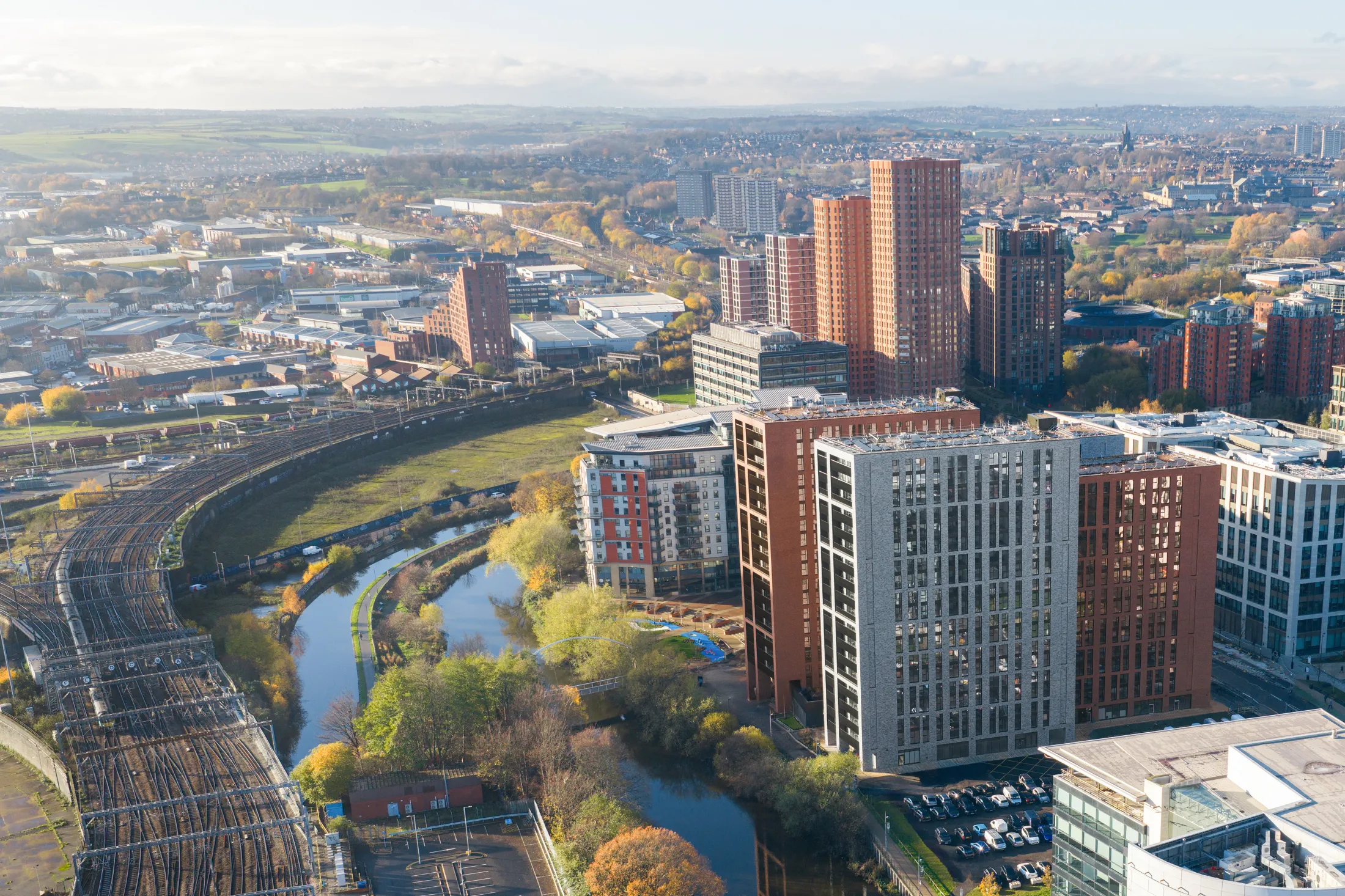 Tura Leeds, Leeds city centre, Wellington Place. Riverside apartments.